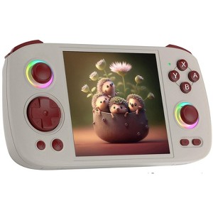 Voacle RG Cube Retro Handheld Game Console , Android 13 System Unisoc T820 Processor 3.95 Inch IPS Touch Screen 16 Million Color RGB Joystick (Gray) - 1 of 4