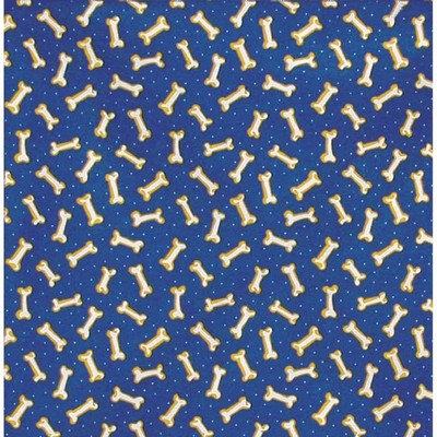 Top Performance Tossed Bones Bandana Blue