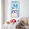 Northlight Jingle All The Way Wooden Christmas Wall Sign - 23.5" - Blue and White - 2 of 4