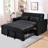 NicBex Convertible Sofa Bed Loveseat Couch with Pull Out Bed & Reclining Backrest,Upholstered Futon Sofa for Living Room,Bedroom - 3 of 4