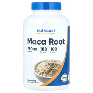Nutricost Maca Root, 750 mg, 180 Capsules - 1 of 2
