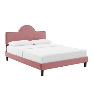 Modway Soleil Performance Velvet Queen Bed - 1 of 4