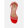 Klebba Pearls Embellished Satin Women Sandals - 4 of 4