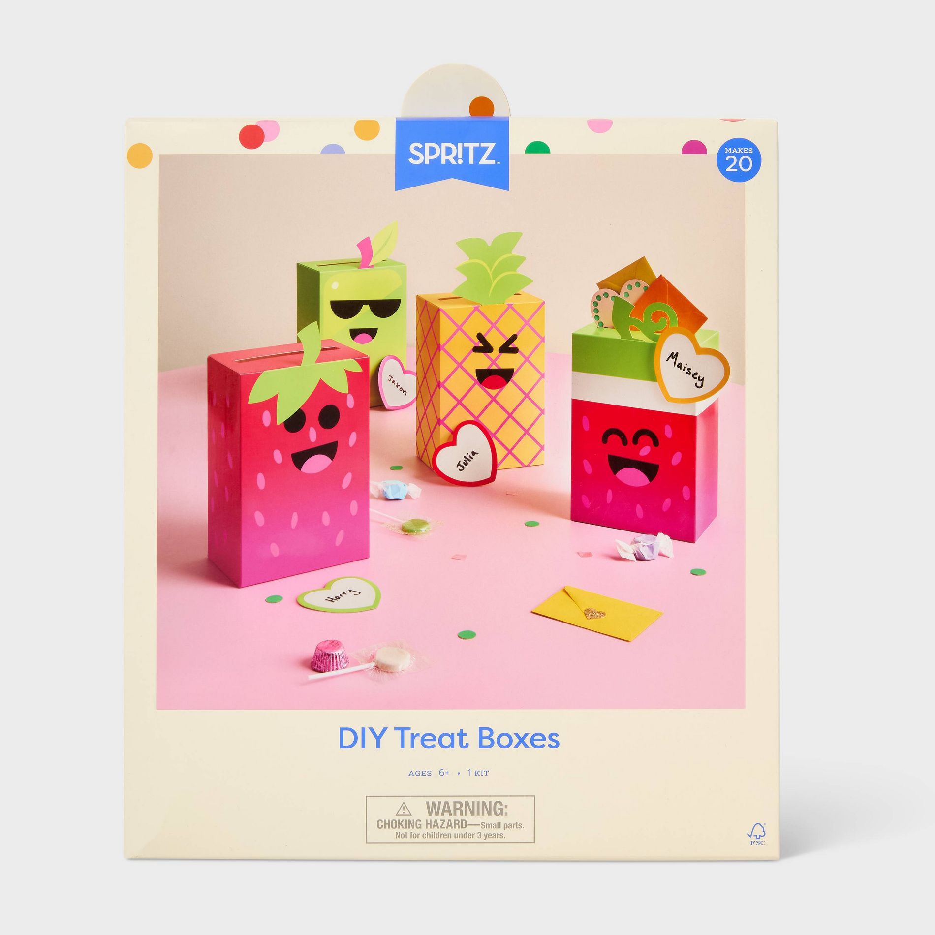 20ct Valentine's Day Fruits Decorative Value Box - Spritz™