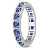 EVERLY JEWELRY |Sterling Silver 2.4 CT TGW Blue Cubic Zirconia Eternity Ring - 2 of 4