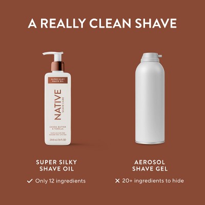 Native Cocoa Butter & Vanilla Shaving Oil - 7.6 fl oz