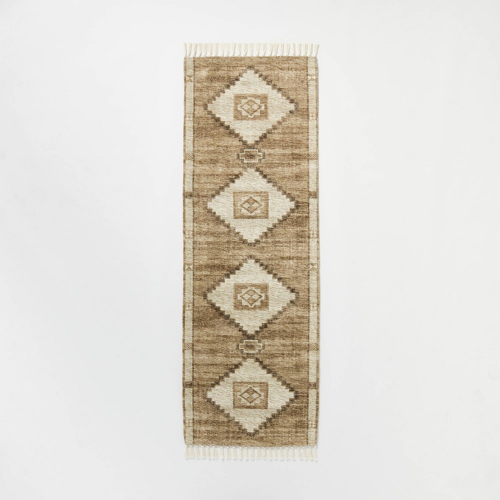2'4"x7' Double Medallion Persian Style Rug Tan - Threshold™ designed with Studio McGee