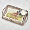 Pimpernel Woodland Large Handled Tray- Large Rectangular Melamine Serving Tray with Nature-Inspired Forest Design - Dishwasher Safe Platter - 4 of 4