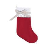 C&F Home Red Linen Christmas Stocking