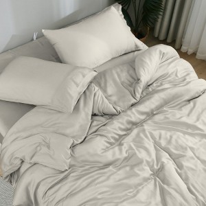 DOZ Bamboo Viscose Sheet Set, Organically Grown Bamboo, Buttery Soft, Cooling, High GSM, Deep Pockets - 1 of 4