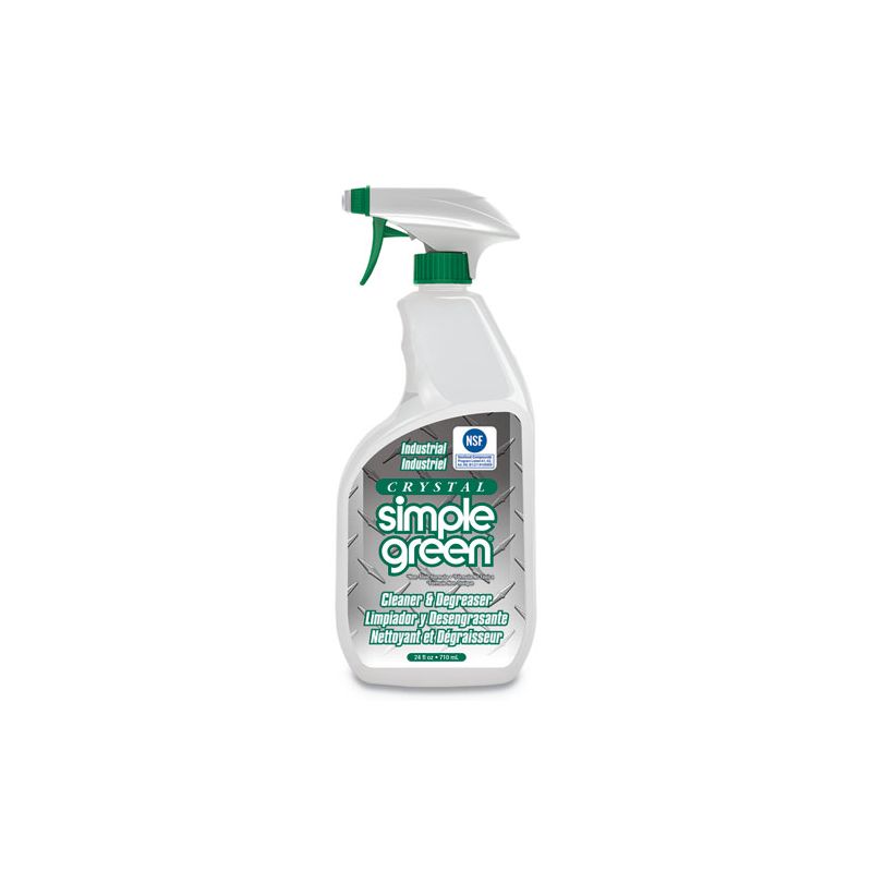Simple Green Crystal Industrial Cleaner/Degreaser, 24 oz Spray Bottle, 12/Carton, 1 of 6