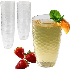 Kate Aspen Plastic Tumblers Set of 8 – Dishwasher Safe Acrylic Cups - BPA-Free Reusable Drinkware - 1 of 4