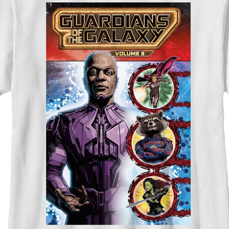 Boy's Guardians of the Galaxy Vol. 3 High Evolutionary Comic Book Poster T-Shirt, 2 of 5