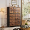 GALAXHERO 16-Drawer Tall Fabric Dresser Storage Tower with Steel Frame, Chest of Drawers Organizer Unit - 2 of 4