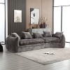 NicBex Modular Sectional Sofa,U-Shaped Chenille Couch with 5 Pillows for Living Room,Apartment,Office,No Assembly Require,Gray - 2 of 4