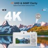 SUGIFT 4K Digital Camera with 64MP Autofocus, 3.0 Inch Flip Screen, 16X Zoom, Dual Lens Vlogging Camera with Filters, Timer and 32GB Card Included - 2 of 4