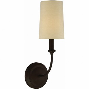 Crystorama Lighting Sylvan 1 - Light Sconce in  Dark Bronze - 1 of 2