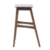 GDFStudio Elise Mid-Century Modern Fabric Upholstered 29.5 Inch Backless Barstools (Set of 2) - 4 of 4