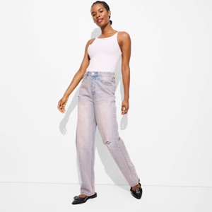 Women's High-Rise Straight Jeans - Wild Fable™ - 1 of 3