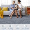 Machine Washable Non-Shedding Modern Abstract Rug - Soft Thin Indoor Non-Slip Carpet for Bedroom, Dining Room, Kids Play Room Home Office - 4 of 4