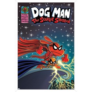 Trends International Dog Man - The Scarlett Shedder Framed Wall Poster Prints - 1 of 4