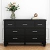 Dresser for Bedroom with 7 Drawers, 51.1" Farmhouse Chest of Drawers Closet with Metal Handle, Wooden Dresser Organizer, for Bedroom, Living Room - 3 of 4