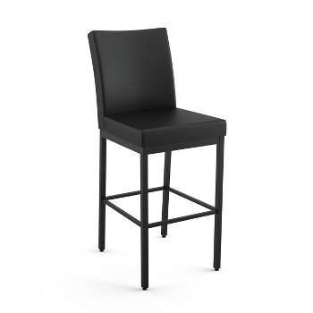 Amisco Perry Upholstered Barstool Black