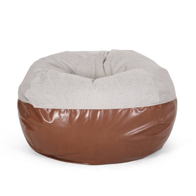Madison Faux Suede Beanbag 5' - Christopher Knight Home : Target