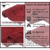 Waterford Collection Tufted Bath Rug, Extra Soft and Absorbent, Non-Slip Bath Mats, Machine Washable bath rugs for Bathroom, 4 Piece Set, Red - 4 of 4