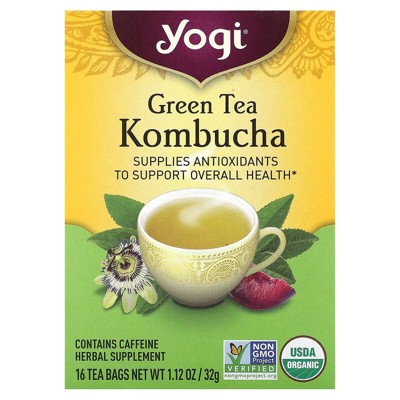Yogi Tea, Green Tea Kombucha, 16 Tea Bags, 1.12 oz