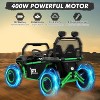 Remote-Control 24V Kids’ Off-Road UTV, 2-Seater Electric Ride-On Car w/Suspension, LED Lights, Outdoor Toy for Ages 3–8 - 4 of 4