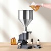 VEVOR Pneumatic Paste Liquid Filling Machine, 5-50ml Bottle Filler, Bottle Filling Machine, Stainless Steel Liquid Filler with Pedal, Silver - 2 of 4