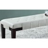 NicBex 16"Wide Upholstered Bench,Modern Ottoman with Wood Legs and Tufted Design for Living Room,Entryway - 4 of 4