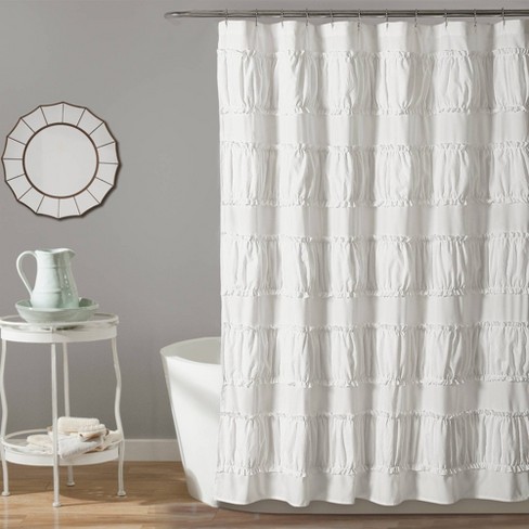 Ruffle shower shop curtain