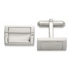 Chisel Stainless Steel Polished Rectangle Cuff Links - 2 of 2