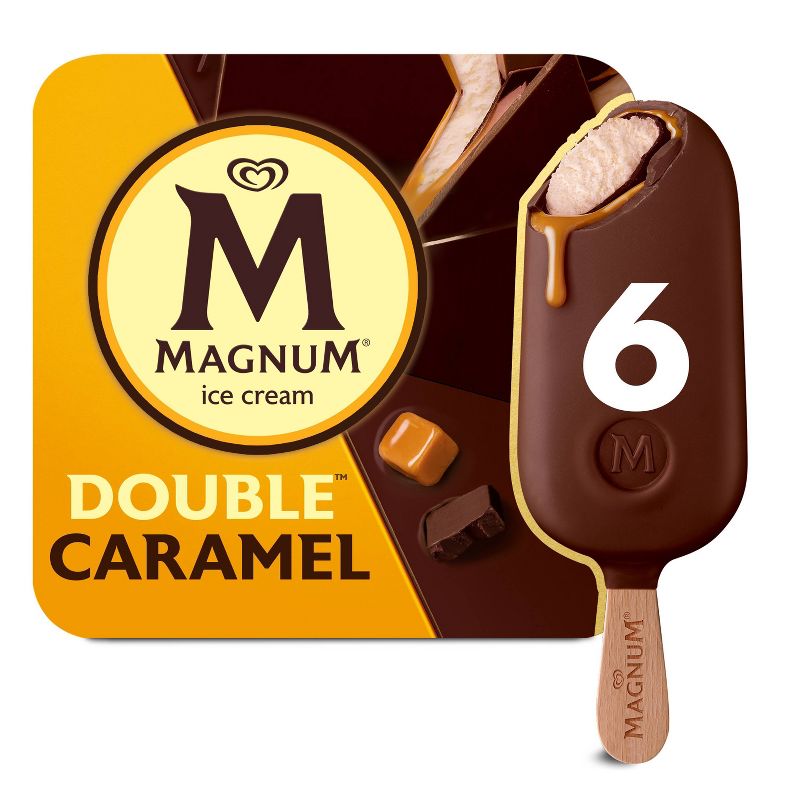 Magnum Double Caramel Frozen Ice Cream Bars - 18.26fl oz/6ct, 1 of 8