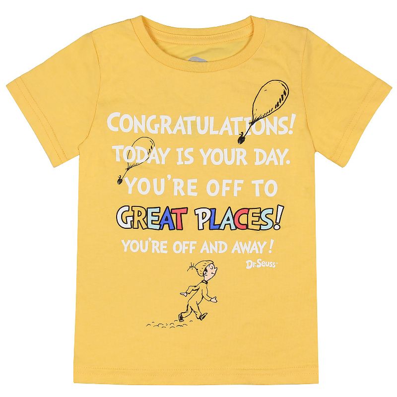 Dr. Seuss Toddler Boy's Congratulations Today Is Your Day Graphic T-Shirt, 1 of 4