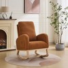 NicBex Polyester Glider Rocking Chair,Upholstered Nursery Rocking Chairs with High Backrest,Modern Rocking Chair,Nursing Chair for Bedroom - 2 of 4