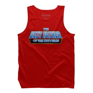 Men's Design By Humans The Best Father of the Universe By Melonseta Tank Top - 1 of 2