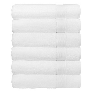 Linum Home Textiles 100% AEGEAN Long Staple Turkish Cotton STARLIGHT Terry Bath Towels (Set of 6) - 1 of 4