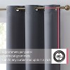 HLC.ME Laurance Complete Blackout Thermal Insulated Grommet Top Panels Window Curtains Drapes for Bedroom, Set of 2 - 2 of 4