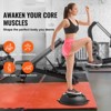 VEVOR Half Exercise Ball Trainer, 26 inch Balance Ball Trainer, 1500lbs Capacity Stability Ball, Yoga Ball with Resistance Bands & Foot Pump - 3 of 4