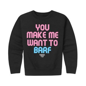 Boys' - Clarissa Explains It All - Retro Logo Graphic Long Sleeve Fleece Sweatshirt - 1 of 4
