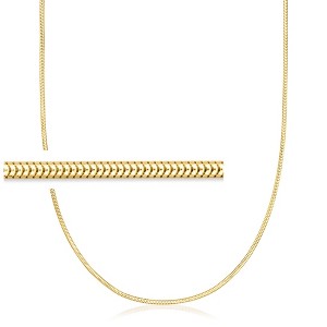 Pure Collection by Ross-Simons Italian 1.9mm 18kt Gold Vermeil Snake-Chain Necklace Size 16 - 1 of 4