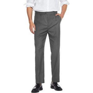 COOFANDY Men's Classic Fit Dress Pants Flat Front Straight Formal Pants Wrinkle Free Expandable Waist Suit Pants - 1 of 4