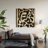 Nadja Minimalist Abstract Leaves 1 Wood Wall Mural - society6 - 2 of 2