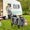 Munora - 23" Gray Rolling Cat Carrier with Litter Bag and Dual-use Pads - 4 of 4