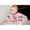 Grabease Allover Waterproof Bib for Self-Feeding Infants and Toddlers, Machine Washable, Ages 6-24 Months, Pink - 3 of 4