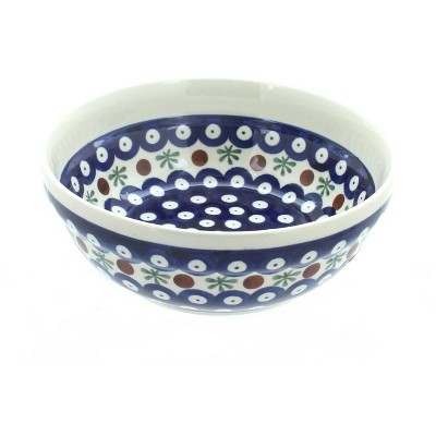 Blue Rose Polish Pottery Nature Cereal/Soup Bowl