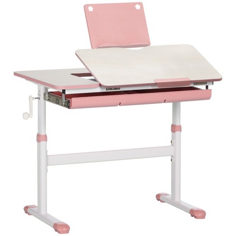 Costway 2 In 1 Kids Easel Table & Chair Set Adjustable Art Painting Board  Gray/blue/light Pink : Target